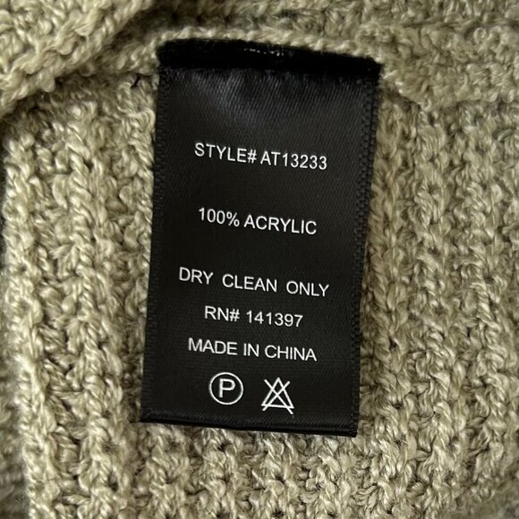 ASTR The Label Sweater Olive Green Twist Back Size XL - Picture 7 of 13